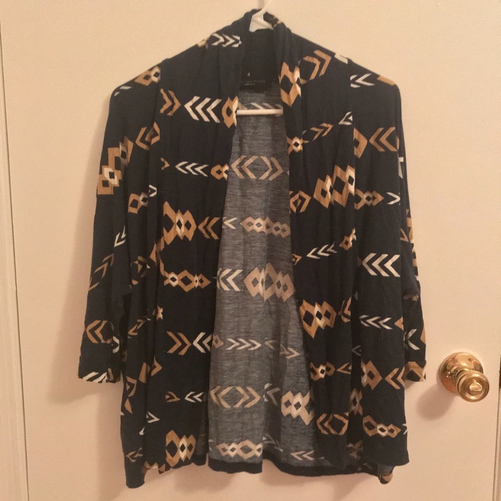 Tribal print cardigan